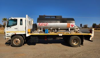 2009 MITSUBISHI FUSO INTERCOOLED FM14-213 FLAT DECK WITH FUEL TANKER